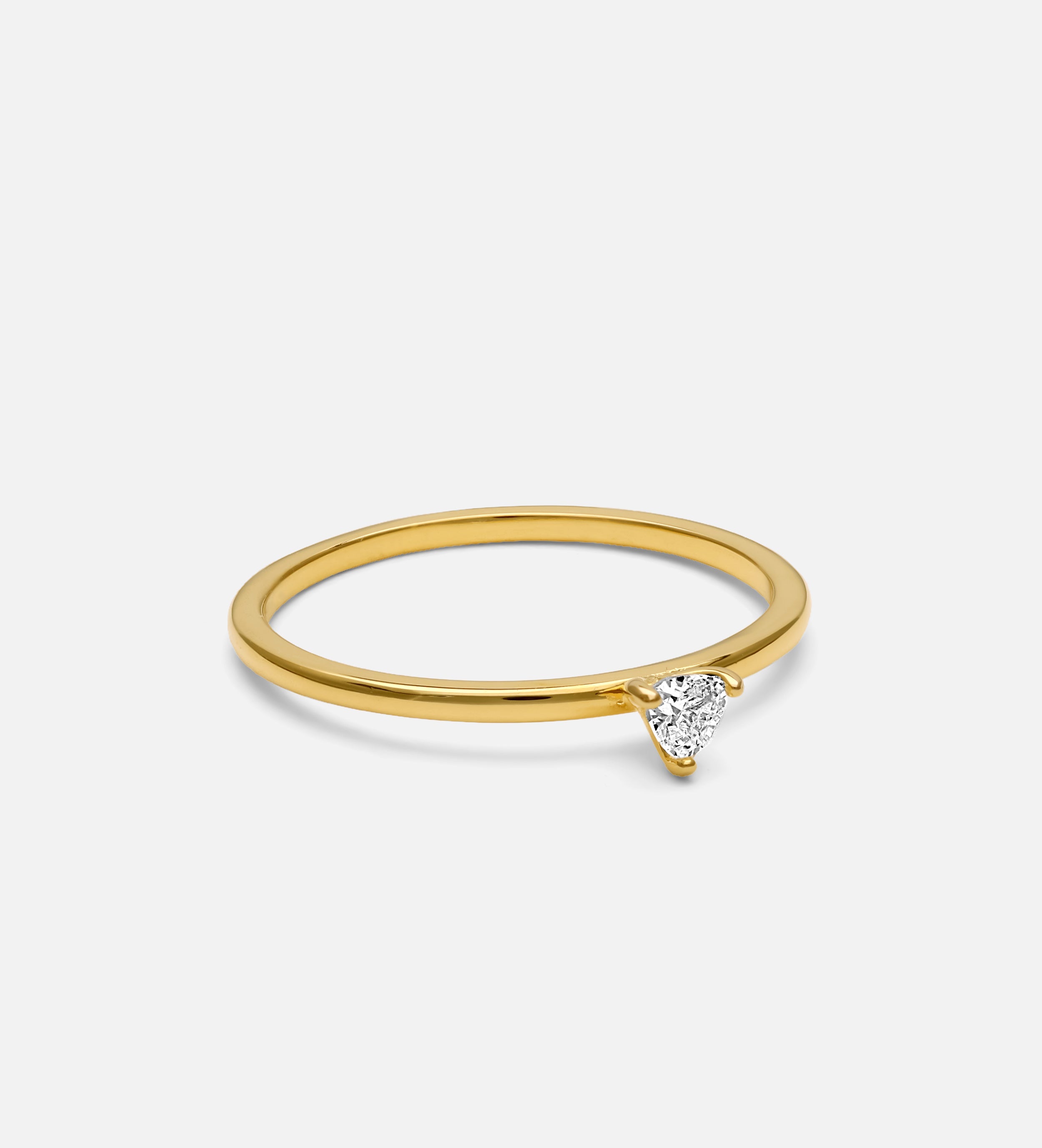 Luna Stacker Ring in 18k Gold Plating on 925 Silver - Ash & Harry