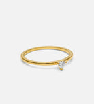 Luna Stacker Ring in 18k Gold Plating on 925 Silver - Ash & Harry