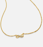 Mini Infinity Pave Necklace in 18k Gold Plating on 925 Silver - Ash & Harry