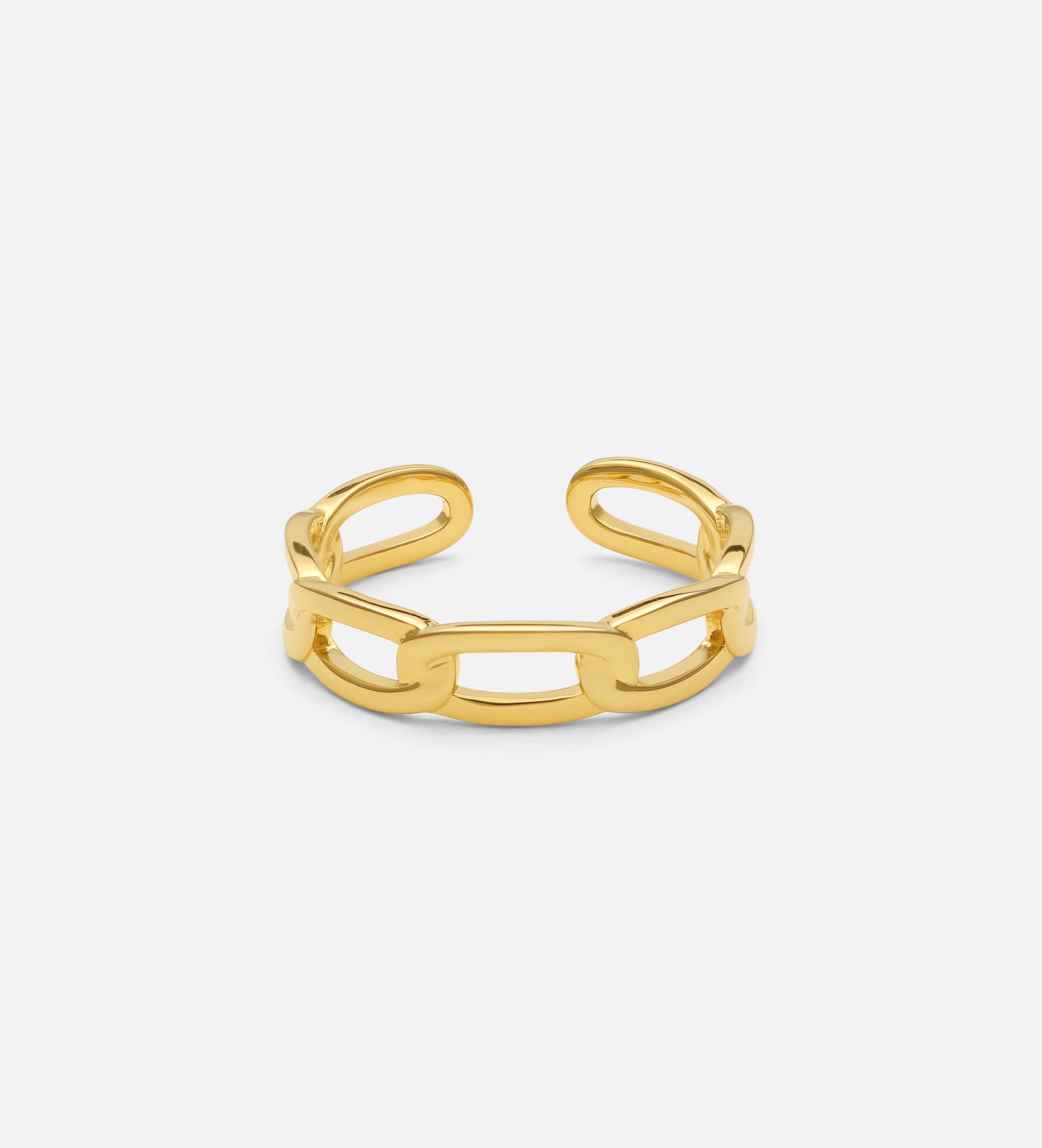 Paperclip Ring in 18k Gold Plating on 925 Silver - Ash & Harry