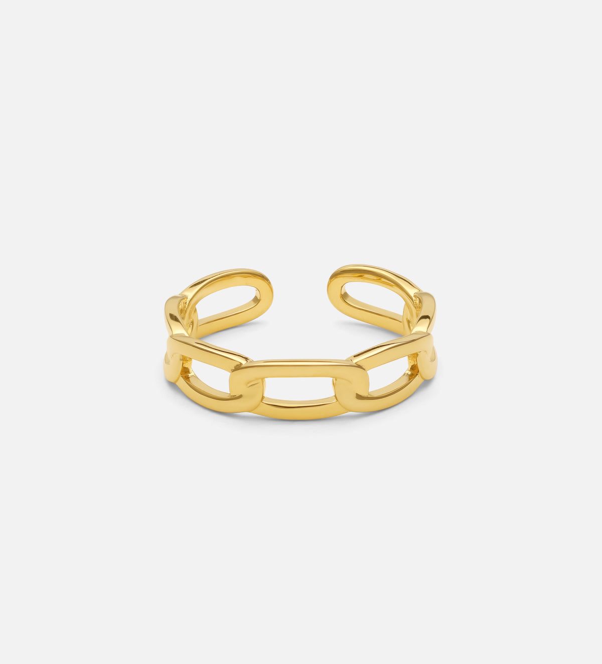 Paperclip Ring in 18k Gold Plating on 925 Silver - Ash & Harry