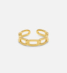 Paperclip Ring in 18k Gold Plating on 925 Silver - Ash & Harry