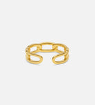 Paperclip Ring in 18k Gold Plating on 925 Silver - Ash & Harry