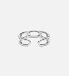 Paperclip Ring in Rhodium Plating on 925 Silver - Ash & Harry