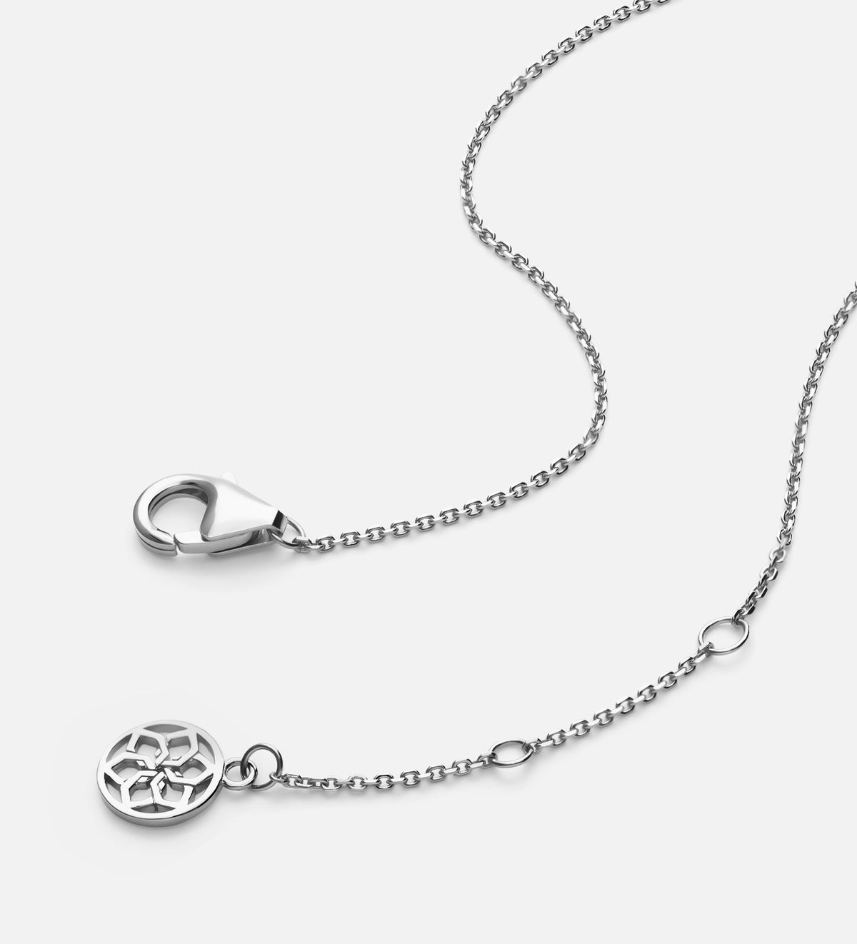 Pave Butterfly Necklace in Rhodium Plating on 925 Silver - Ash & Harry