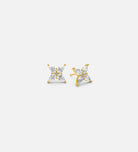 Pave Flower Studs in 18k Gold Plating on 925 Silver - Ash & Harry