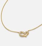 Pave Heart Silhouette Necklace in 18k Gold Plating on 925 Silver - Ash & Harry