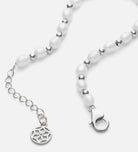 Pearl Beaded Bracelet in Rhodium Plating on 925 Silver - Ash & Harry