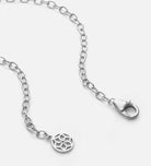 Pink Heart Chain Bracelet in Rhodium Plating on 925 Silver - Ash & Harry