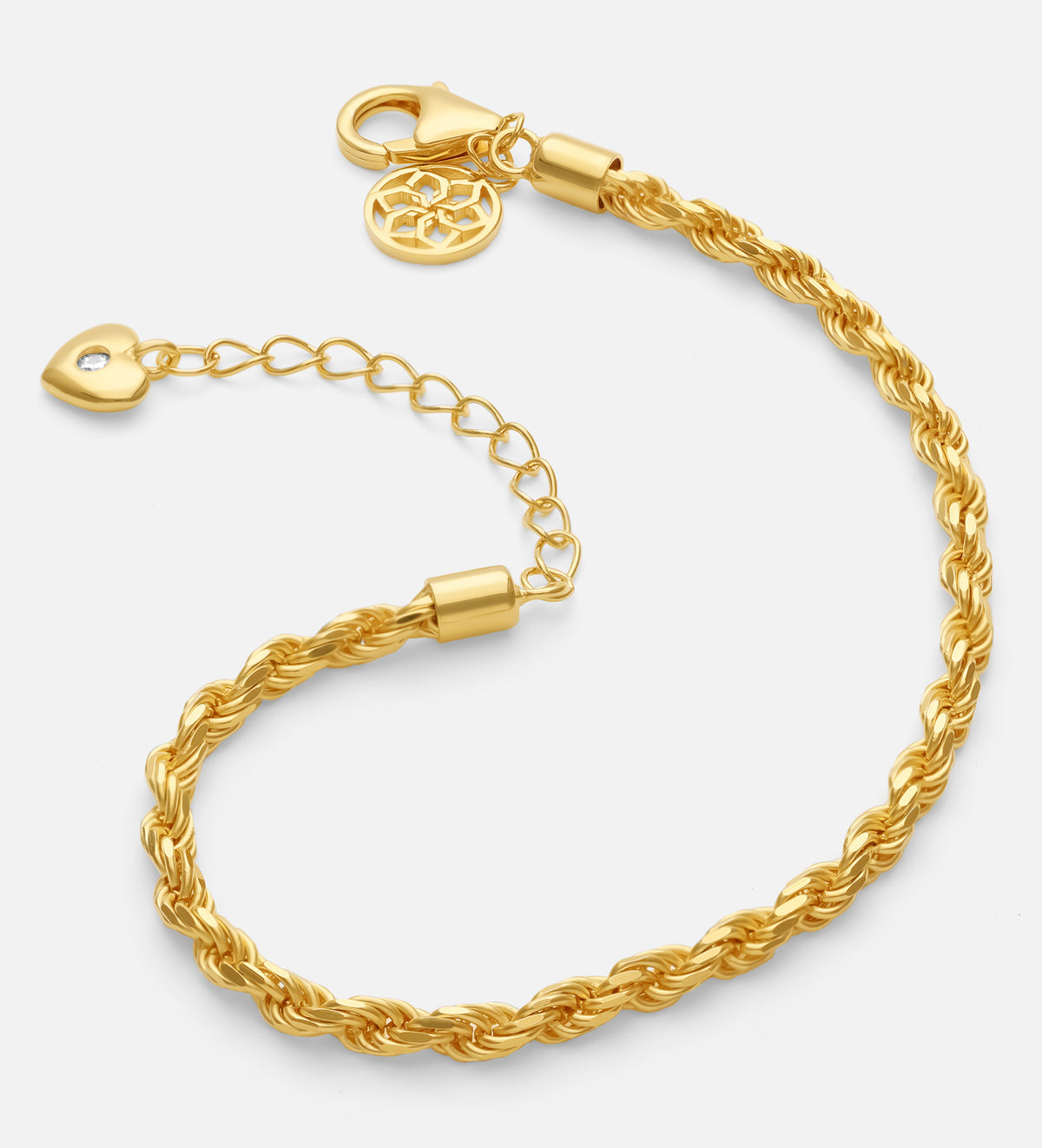 Rope Bracelet in 18k Gold Plating on 925 Silver - Ash & Harry