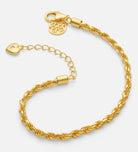 Rope Bracelet in 18k Gold Plating on 925 Silver - Ash & Harry