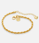 Rope Bracelet in 18k Gold Plating on 925 Silver - Ash & Harry