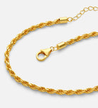 Rope Chain Anklet in 18k Gold Plating on 925 Silver - Ash & Harry