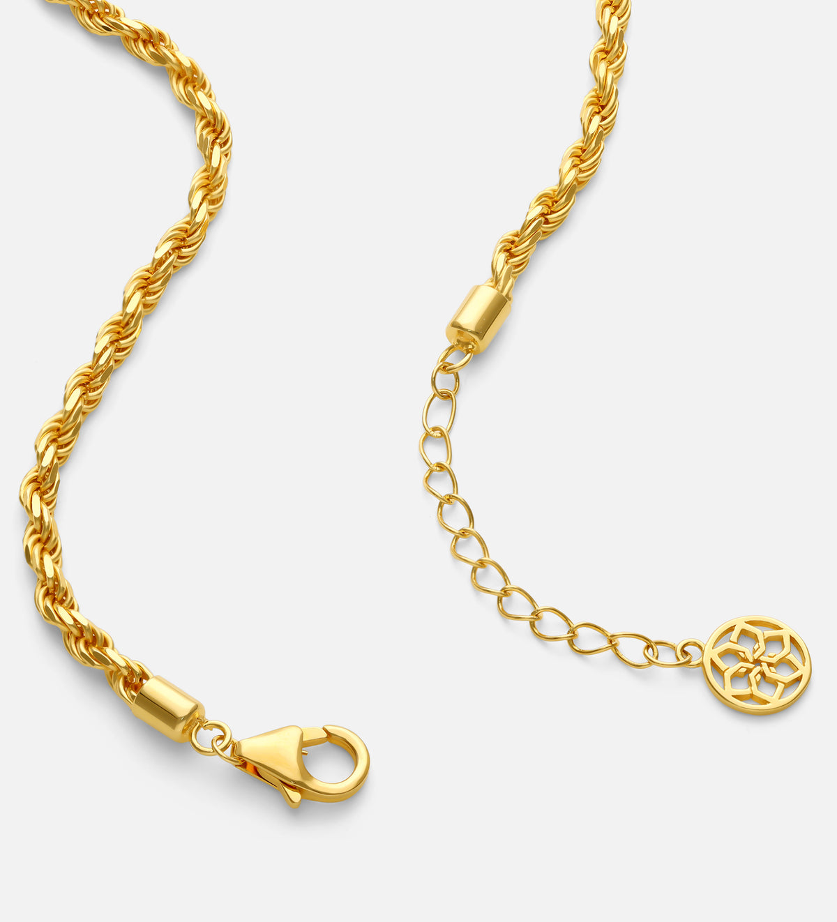 Rope Chain Anklet in 18k Gold Plating on 925 Silver - Ash & Harry