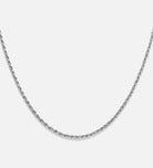 Rope Chain Necklace in Rhodium Plating on 925 Silver - Ash & Harry