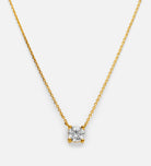 Solitaire Pendant Necklace in 18k Gold Plating on 925 Silver - Ash & Harry