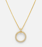 Gemstone Ring Necklace in 18k Gold Plating on 925 Silver - Ash & Harry