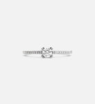 Solitaire Ring in Rhodium Plating on 925 Silver - Ash & Harry