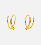 Spiral Hoops in 18k Gold Plating on 925 Silver - Ash & Harry