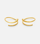 Spiral Hoops in 18k Gold Plating on 925 Silver - Ash & Harry