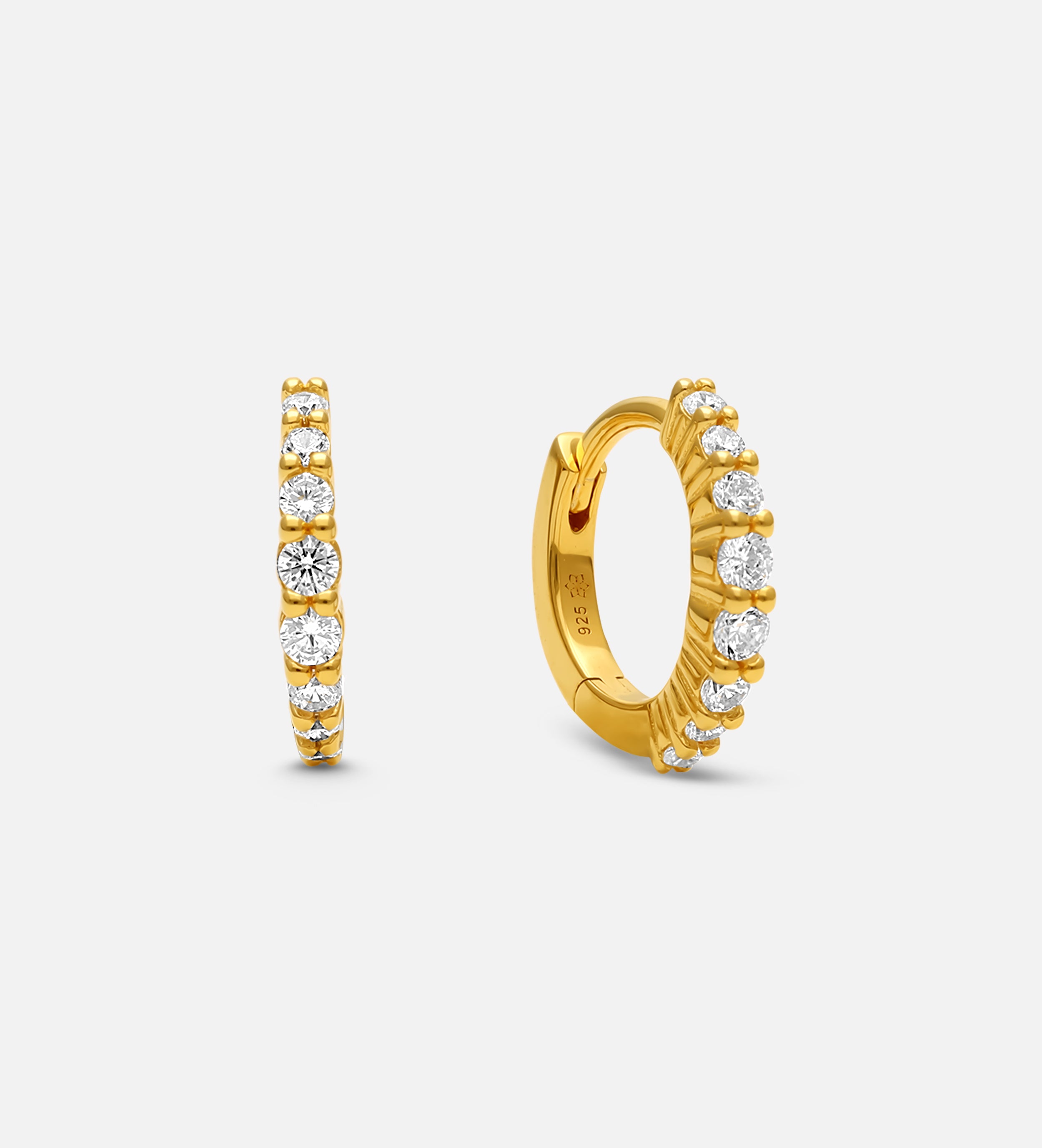 Stella Huggies in 18k Gold Plating on 925 Silver - Ash & Harry
