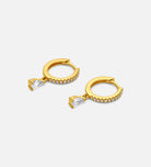 Stella Teardrop Huggies in 18k Gold Plating on 925 Silver - Ash & Harry