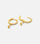 Stella Teardrop Huggies in 18k Gold Plating on 925 Silver - Ash & Harry