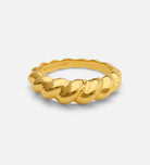 Thin Croissant Ring in 18k Gold Plating on 925 Silver - Ash & Harry