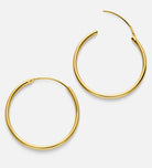 Thin Large Hoops in 18k Gold Plating on 925 Silver - Ash & Harry