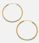 Thin Oversized Hoops in 18k Gold Plating on 925 Silver - Ash & Harry