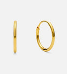 Thin Small Hoops in 18k Gold Plating on 925 Silver - Ash & Harry