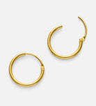 Thin Small Hoops in 18k Gold Plating on 925 Silver - Ash & Harry