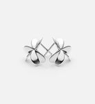 Three Leaf Clover Earrings in Rhodium Plating on 925 Silver - Ash & Harry
