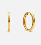 Tube Large Hoops in 18k Gold Plating on 925 Silver - Ash & Harry