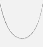 Twist Chain Necklace in Rhodium Plating on 925 Silver - Ash & Harry