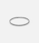 Twist Ring in Rhodium Plating on 925 Silver - Ash & Harry