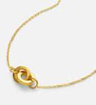 Two Rings Necklace in 18k Gold Plating on 925 Silver - Ash & Harry