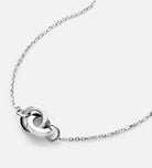 Two Rings Necklace in Rhodium Plating on 925 Silver - Ash & Harry
