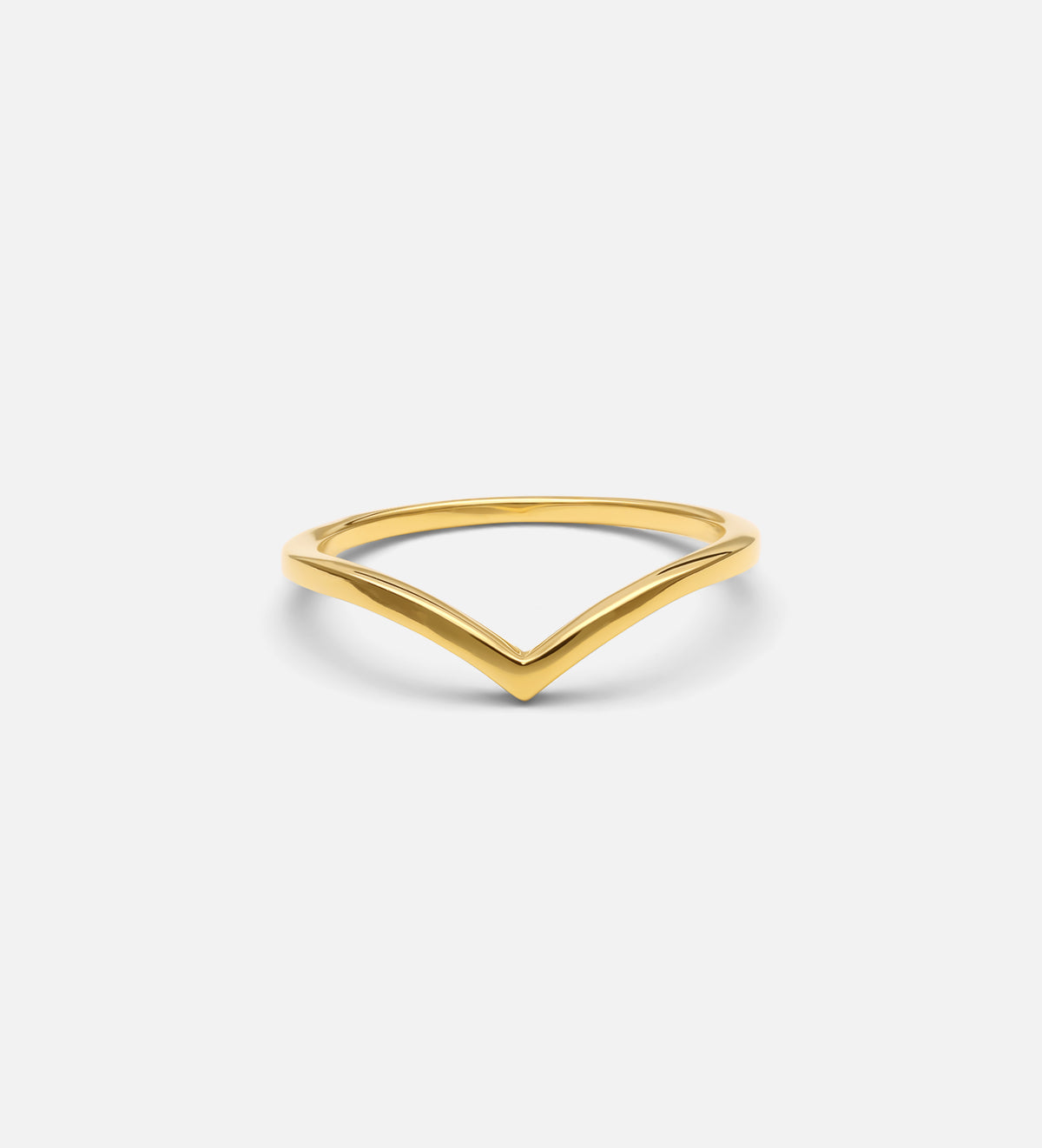 Wishbone Ring in 18k Gold Plating on 925 Silver - Ash & Harry