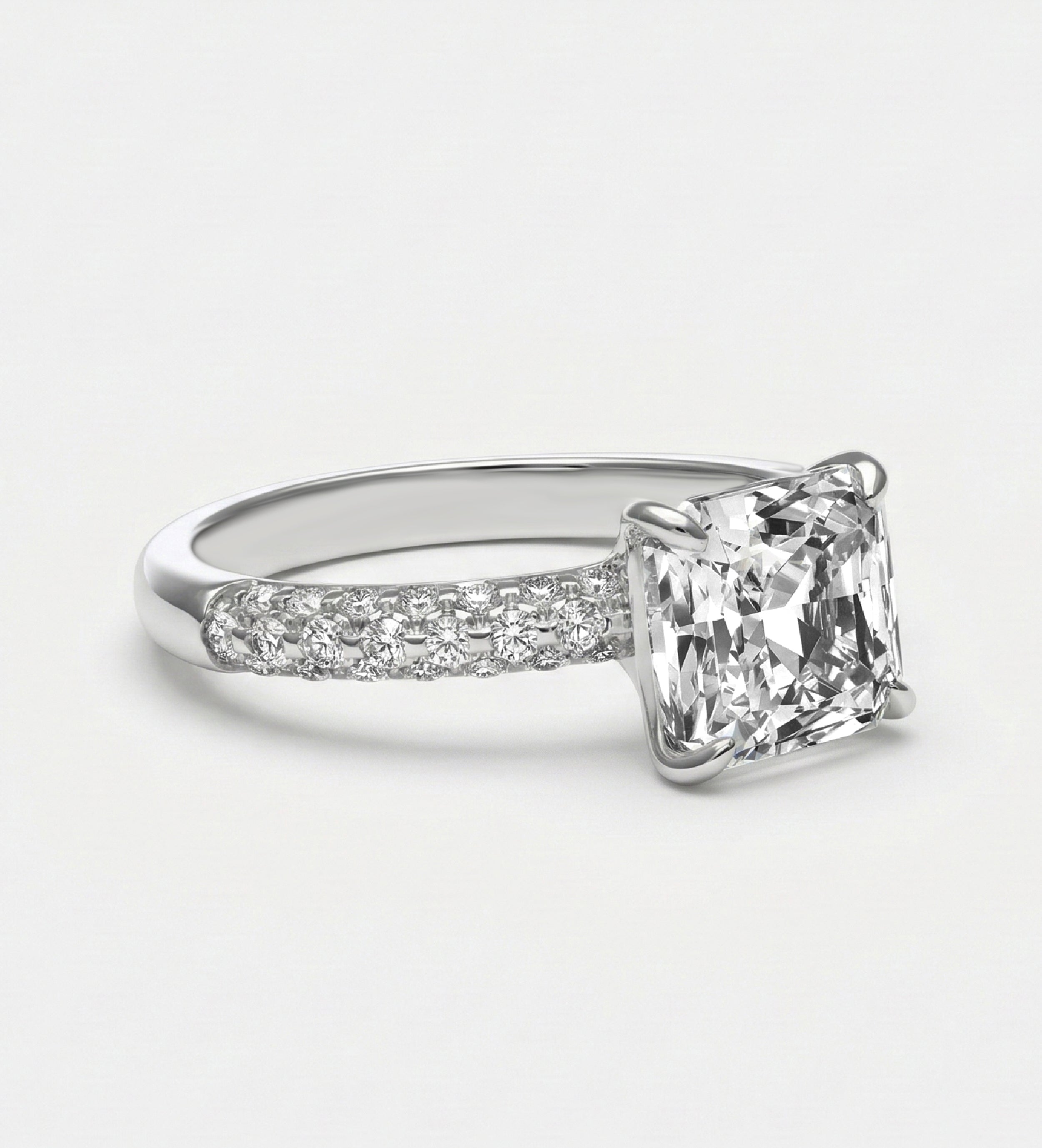 Nova Solitaire Band in 925 Silver with High - Quality White Simulated Diamonds - Ash & Harry
