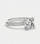 Nova Solitaire Band in 925 Silver with High - Quality White Simulated Diamonds - Ash & Harry