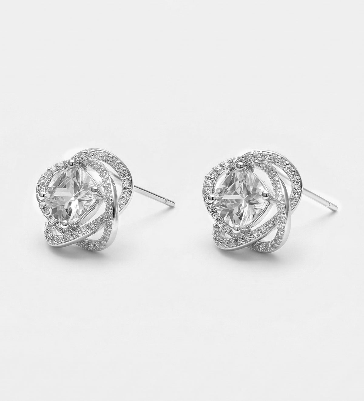 Orbit Cluster Studs with High Quality Certified Simulated Diamonds - Ash & Harry