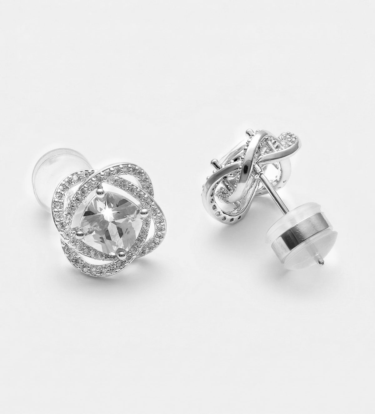 Orbit Cluster Studs with High Quality Certified Simulated Diamonds - Ash & Harry