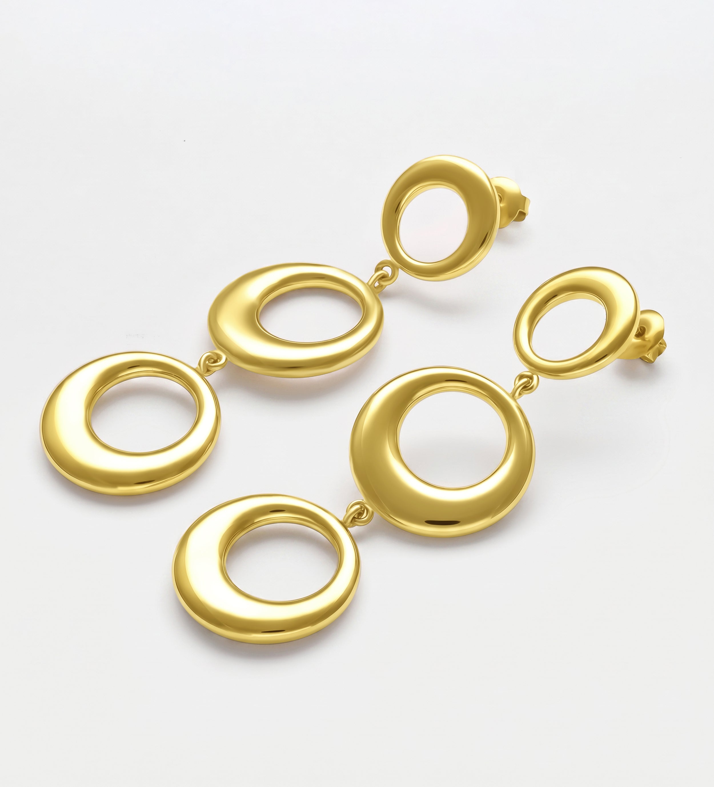 Orbit Energy Drop Earrings in Gold - Ash & Harry
