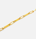 Paperclip Chain Name Bracelet in 18K Gold Plating on 925 Silver - Ash & Harry