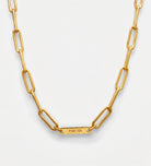 Paperclip Chain Name Necklace in 18K Gold Plating on 925 Silver - Ash & Harry