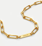Paperclip Chain Name Necklace in 18K Gold Plating on 925 Silver - Ash & Harry