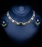 Pavé Arc Signature Set in High Quality Simulated Diamonds Rhodium Plated - Ash & Harry