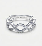 Pave Infinity Loop Ring In 925 Silver High Quality Simulated Diamonds - Ash & Harry