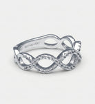 Pave Infinity Loop Ring In 925 Silver High Quality Simulated Diamonds - Ash & Harry
